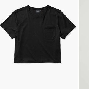 Richer poorer Pima cropped tee IN GREEN BNWOT